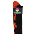 thumbnail image 2 of Wild Paws Crew Socks (Black/Orange, Large), 2 of 2