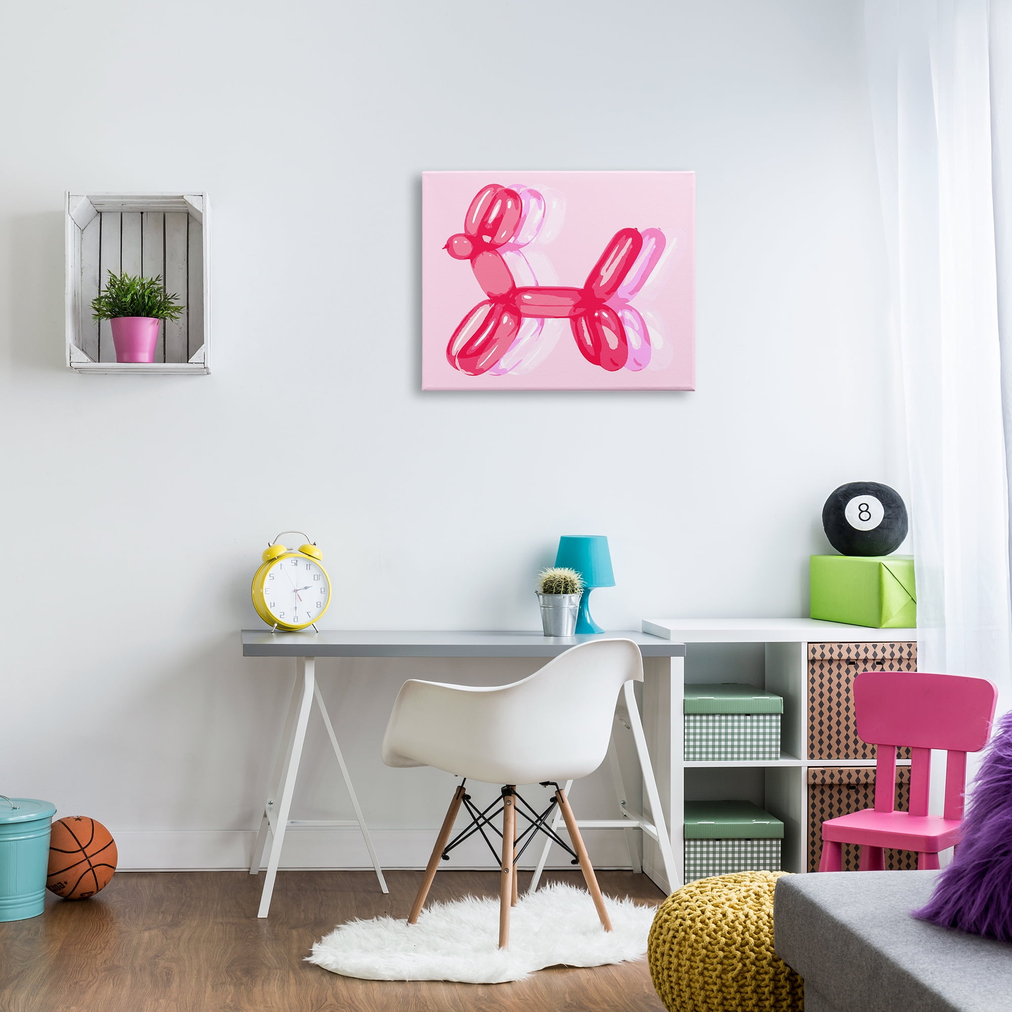 Stupell Industries Pop Style Balloon Animal Animals & Insects Painting Gallery Wrapped Canvas Print Wall Art, 30 x 24