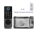 thumbnail image 2 of Door Lock, Tuya Finrprint Lock Outdoor Waterproof TTLock App Rfid Card Digital Password Keyless Electronic Smart Door Lock ,Easy to Install, 2 of 8