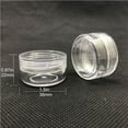 thumbnail image 2 of Nvzi-a 10gram/10ml Round Clear Container Jars with Clear Lids for Lotion, Creams, Toners, Lip Balms, Makeup Samples - BPA Free (20 Pieces Clear), 2 of 3