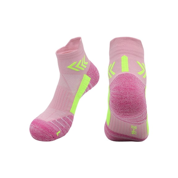 hoksml Kids Cushioned Ankle Running Socks, Breathable Compression Athletic Short Socks for Youth Sports Fitness Training