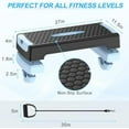 thumbnail image 7 of 4-in-1 Adjustable Aerobic Step Platform (4"/6") - Workout Stepper with Resistance Bands, Non-Slip Balance Board - Home Gym Equipment for Step Training, Cardio, Pilates & Physical Therapy, 7 of 7