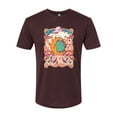 thumbnail image 2 of Wild Bobby Sun and Moon Groovy Vintage Daisy Flowers Stars Vintage Men Premium Tri Blend Tee, Cardinal, Medium, 2 of 6