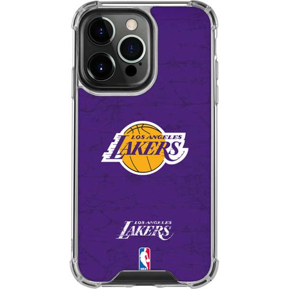 Skinit NBA Los Angeles Lakers Purple Primary Logo iPhone 15 Pro Clear Case