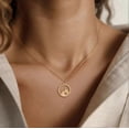 thumbnail image 4 of Delicado collar con colgante de semilla de mostaza para mujeres y niñas, de acero inoxidable, con dije de montañas, cadena para el cuello, joyería cristiana., 4 of 4