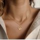 thumbnail image 4 of Delicado collar con colgante de semilla de mostaza para mujeres y niñas, de acero inoxidable, con dije de montañas, cadena para el cuello, joyería cristiana., 4 of 4