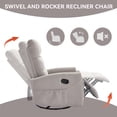 thumbnail image 6 of Leumius Recliner Chair for Adults,Padded Deep Seat Reading Chair with Side Pockets, Small Recliners for Small Spaces, Lounge Chair for Living Room, Bedroom,Light Gray, 6 of 10