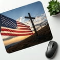thumbnail image 6 of Cross Over American Flag USA United States Religious Mouse Pad Low Profile Gaming Mat, 6 of 7