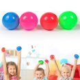 thumbnail image 3 of Vogacara Sticky Ball Pared Techo Lanzar Bola Juguete para aliviar el estrés Niños Adultos TPR Vent Toy, Rose Red, 6cm Type3 NO3 Vogacara FN000193-09, 3 of 6