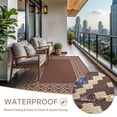 thumbnail image 2 of GENIMO 6'x9' Outdoor Rug for Patio, Reversible Plastic Waterproof RV Rugs, Clearance Large Mat, Porch, Camping, Picnic, Deck, Camper, Balco, 2 of 7