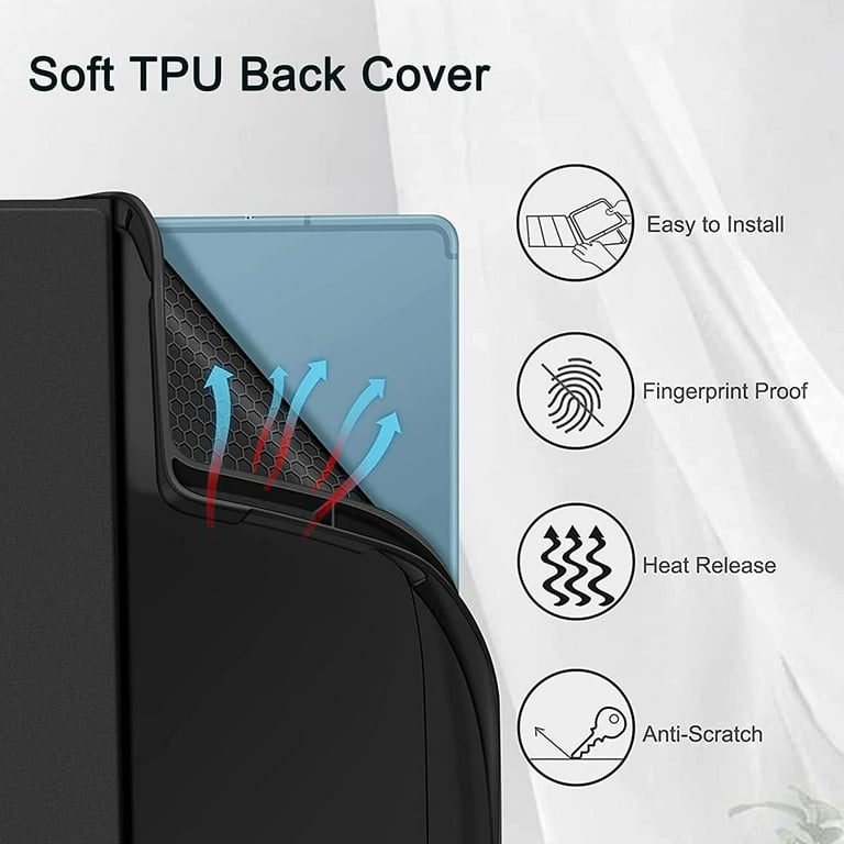 for Xiaomi Redmi Pad SE Case 11 inch, Ultra Thin and Lightweight, Quality  PU, Scratch Resistant, Black