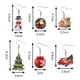 thumbnail image 3 of Bonita casa de árbol de Navidad para mujer, muñeco de nieve, Bola de coche rojo, corona de Santa, Impresión de pendientes acrílicos para mujer, regalo de joyería para fiesta y Festival, 3 of 4