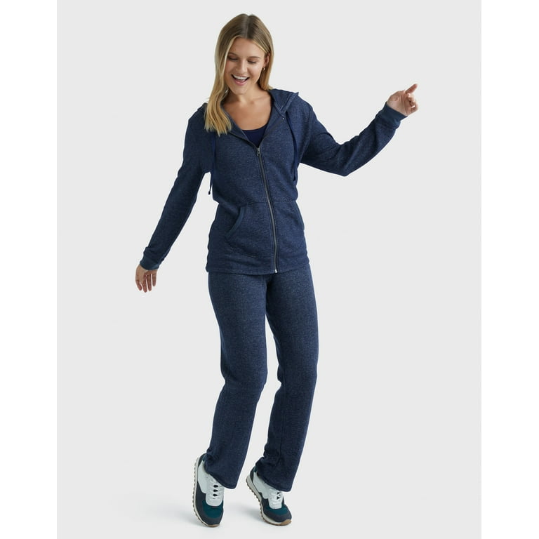 Hanes Women's French Terry Joggers, 30 Navy Heather 2XL