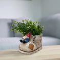thumbnail image 4 of Xihbxyly Ofertas Relampago Maceta Decorativa de Resina, Adornos Enanos, Zapatos Cabezones, Maceta Pequeña, 4 of 7