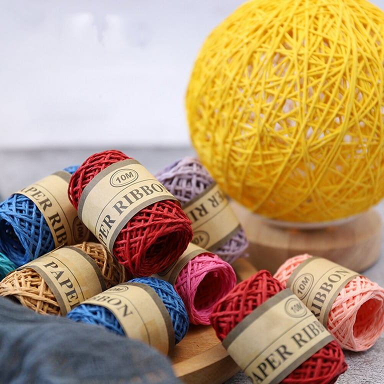 Jute Twine String Colored Hemp Rope 1 Box 24 Rolls Household Paper Rope Creative DIY Braided Rope Tag Rope Gift Decor Walmart