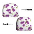 thumbnail image 6 of Kdxio Orchids Flowers Pattern Print 2 Piece Car Head Rest Covers Set Auto Front/Rear Seats Headrest Cover Universal Fit Most Cars,Sedan, SUV, 6 of 9