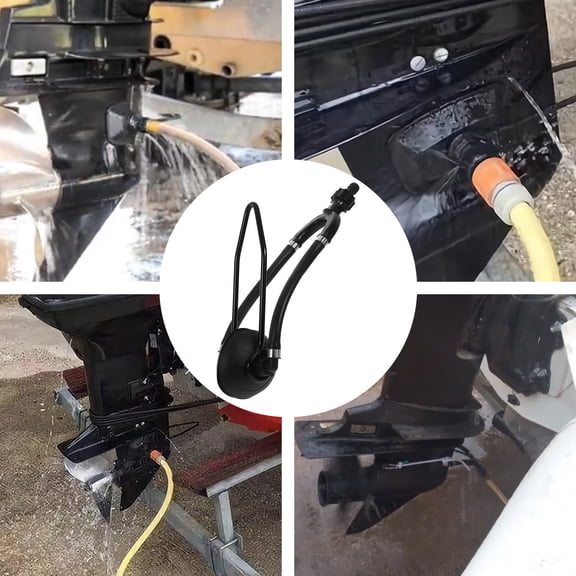TABLZONE Black Outboard Motor Muffs Marine Boat Engine Flusher Suitable for Daily Use