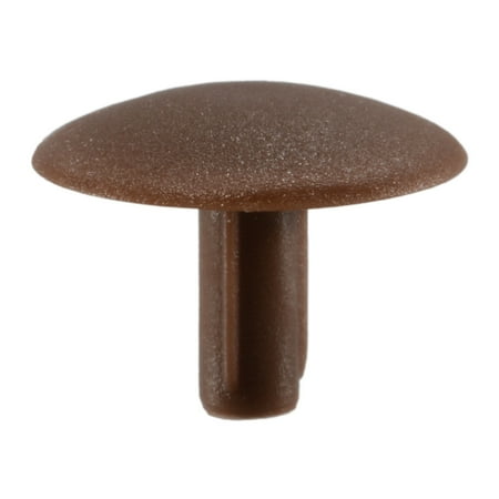 

7mm Brown Nylon Plastic Phillips Trim Caps (20 pcs.)