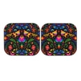 thumbnail image 7 of Haiem Mexican Flower Traditional1 Car Windshield Sun Shade (2 Pieces) Foldable Windshield Sun Shade Car Accessories for Truck SUV Pickup-Small, 7 of 7