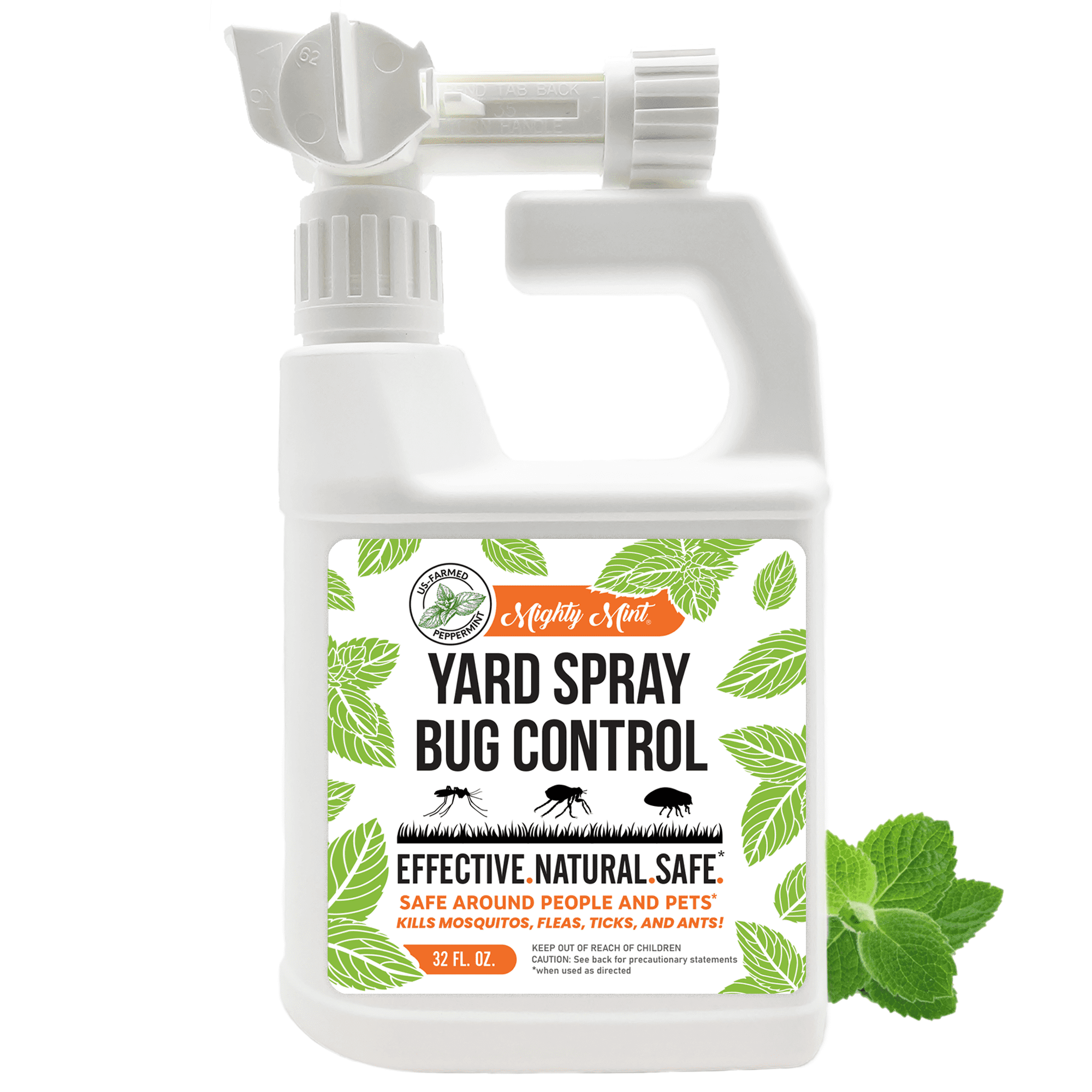Mighty Mint Lawn Insect Killer & Repellent for Mosquitos, Fleas, and Ticks Yard Spray Bug Control, 32oz