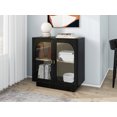 thumbnail image 6 of Xukmct 2 Door Storage Cabinet with 2 Shelves, Perfect for Living Room, Dining Room, Kitchen, Black, 6 of 9