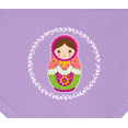 thumbnail image 3 of Inktastic Matryoshka Russian Cute Pink Nesting Doll Baby Bandana Bib, 3 of 4