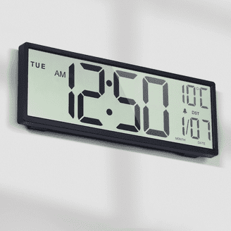 Westclox White Digital Sleep Aid Alarm Clock with Light Therapy