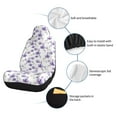 thumbnail image 6 of Cauagu Orchids Flowers Print Car Seat Covers,Universal Automotive Seat Covers Car Seat Protectors Easy to Install Car Cover Car Accessories Auto rucks Van & SUV-2 PCS, 6 of 9