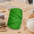thumbnail image 6 of Chunky Yarn Jumbo Tubular Yarn Arm Knitting Yarn for Rug Making Blanket Hat Green, 6 of 8
