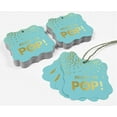 thumbnail image 5 of Inkdotpot Hang Tags Ready To Pop Baby Shower Favor Bracket Shape Gift Tags Real Gold Foil Bonbonniere Tag Pack Of 50, 5 of 7