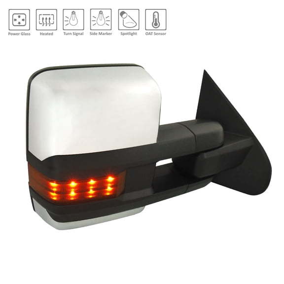 KAI New Standard Replacement Passenger Side Door Mirror, Fits 2015-2019 Chevrolet Silverado 2500