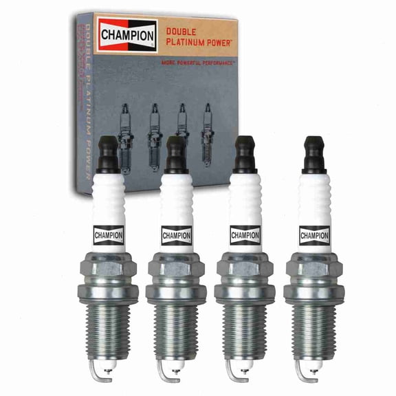 4 pc Champion Double Platinum Spark Plugs compatible with Toyota RAV4 2.0L L4 1996-2003