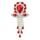 thumbnail image 5 of Broche nupcial de boda exquisito diseño de esmalte de color rojo brillante broche de ramo de mujer 4 piezas para fiesta ANGGREK Otros, 5 of 8