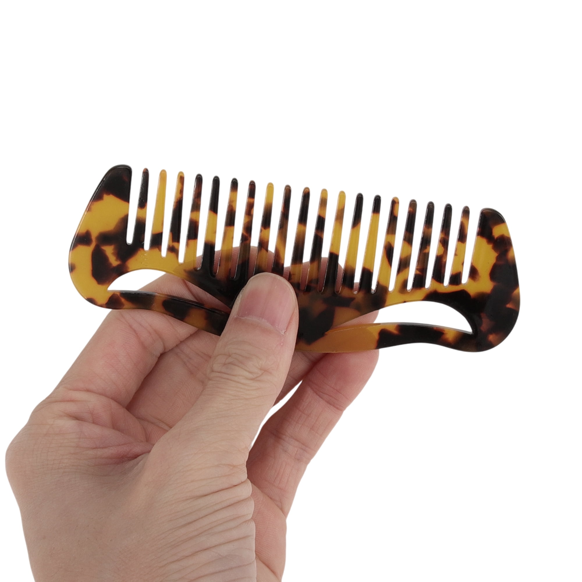 Unique Bargains 1 Pc Cartoon Style Hair Comb for Making All Hair Types Smooth Brown