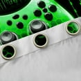 thumbnail image 4 of Feelyou Cartoon Game Console Curtains Pack of 2 (42x84 Each) for Boys, Fashion Green Stripes Curtains Blackout, Modern Game Controller Bedroom Curtains, Window Curtains Decor, 4 of 6
