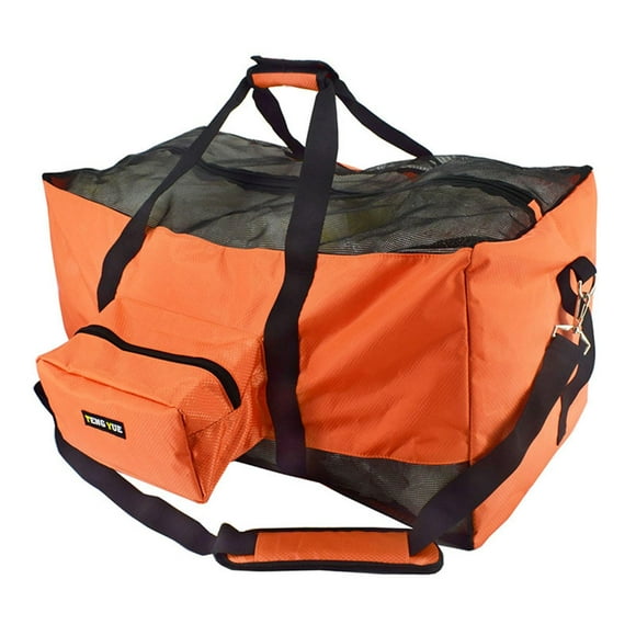 Bolsa de hombro para equipo de buceo, transpirable y multifuncional para equipo de natación. Naranja