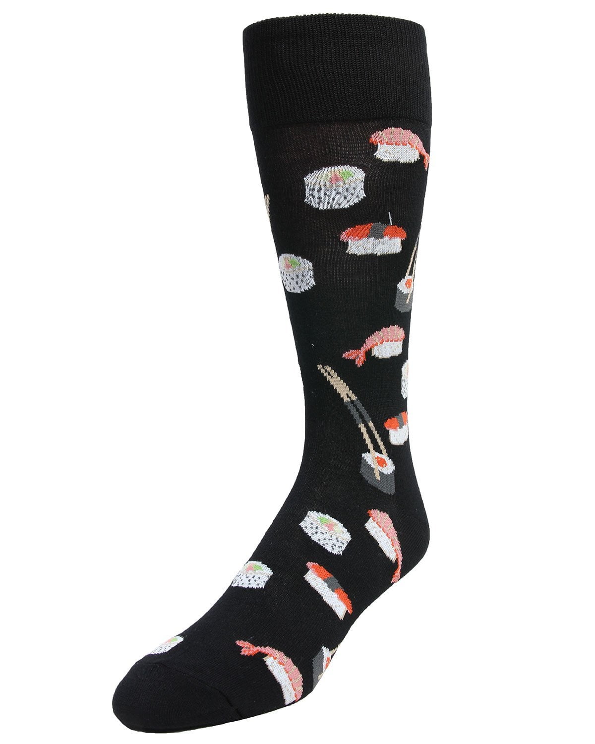 MeMoi - MeMoi Bento Assorted Sushi Men's Crew Socks 10-13 / Black ...