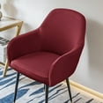 thumbnail image 3 of AntiWrinkle Chair Cover Milk Silk Furniture Slipcovers Elastics Waterproofs Contoureds designs For Curveds Armchairs Restaurant Chairs, 3 of 21