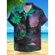 thumbnail image 4 of Camisa hawaiana de vacaciones con máscara tropical para hombre, camiseta de manga corta para exteriores, vacaciones hawaianas, camisa hawaiana de verano, camisa naranja, 4 of 4