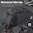 thumbnail image 3 of 7L Trunk Bag Black ,Bicycle Trunk Bag Cycling Rack Pack Bike Rear Bag Accessory Luggage Bag, 3 of 6