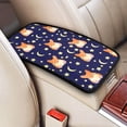 thumbnail image 2 of Bingfone Car Four-Season Universal Armrest Box Mat,Car Armrest Seat Cover Soft Leather Waterproof Armrest Cover Center Console Mat-Corgi Lying With Moons And Stars, 2 of 7