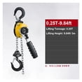 thumbnail image 2 of Manual Lever Chain Hoist 1/4 / 1/2 Ton Capacity Come Along With Double-Pawl Brake ,Easy to Setup, 2 of 6