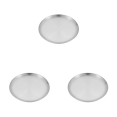 thumbnail image 5 of Plato para acampar, vajilla de acero inoxidable, contenedor de comida, plato de Picnic (14cm), 3 uds., 5 of 5