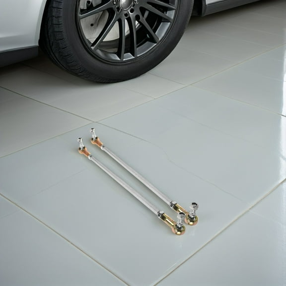 LOLIPPYY 2Sets Steering Rod Kit Metal Tie Rod End for Atv and Go Kart with Enhanced Stability and Universal Fit