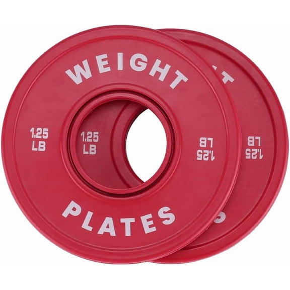 ChaoLink High - Quality 2 - Inch Rubber Bumper Plates, 1.25 LB Set for Weight Lifting and Strength Training