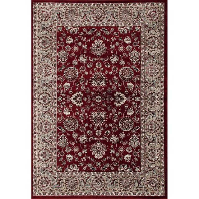 5 x 8 Pi. Arabella Collection Tapis de Zone Tissée Accoutumé&44; Rouge