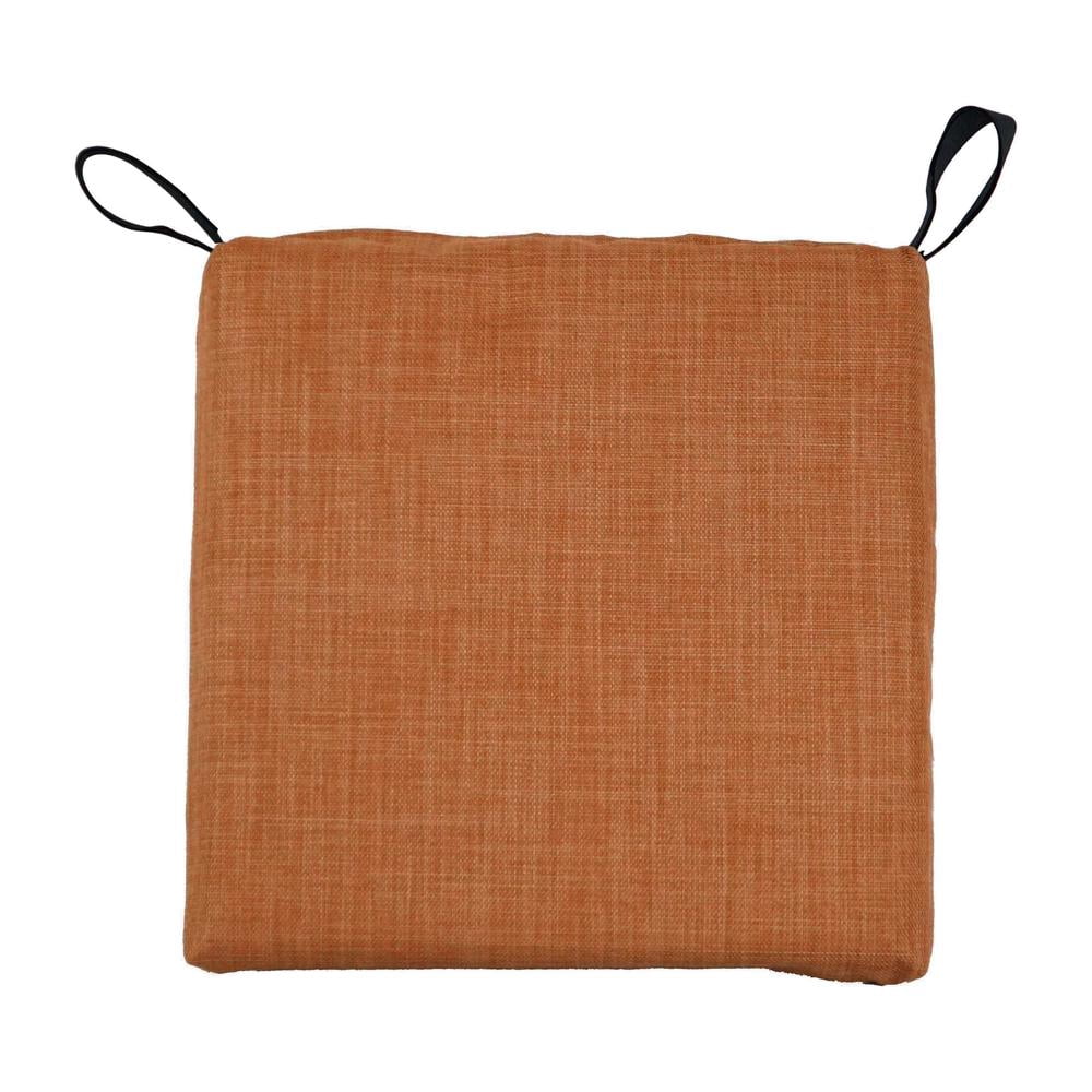 Blazing Needles Set of 4 Outdoor Chair Cushions, Cinnamon