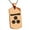 Rose, variant on Stainless Steel Mouri Samurai Crest Engraved Dog Tag Pendant Necklace
