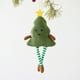 thumbnail image 1 of Adorno Navideño Colgante de Tela Verde Flocada | Corona Navideña Ligera de 10 X 8 Cm | Ideal para Decorar El Árbol de Navidad, La Repisa y El Hogar, 1 of 6