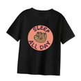 thumbnail image 4 of Camiseta de manga corta para mujer, informal, ropa deportiva, suave, de moda, de verano, con cuello redondo, camiseta básica para compras de vacacione SG, 4 of 10